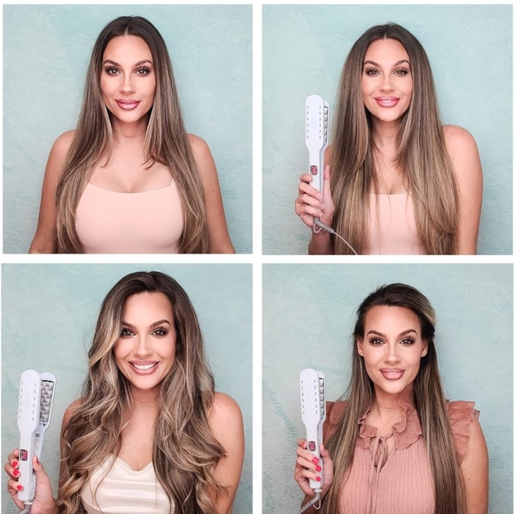 Voloom Classic 1.5 Inch Professional Volumizing Ceramic Hair Iron - White - Picture 6 of 6